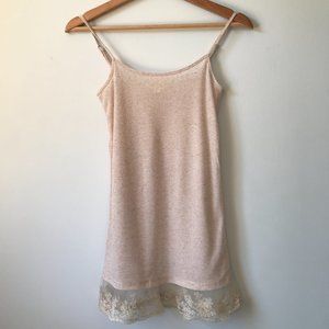 Hem & Thread Lace Trim Camisole, Size Small